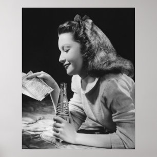 Teenager-Mädchen Poster