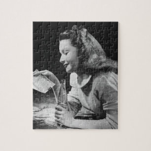 Teenager-Mädchen Puzzle