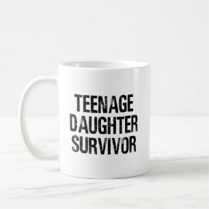 Teenager-Tochter Survivor Vintag Kaffeetasse