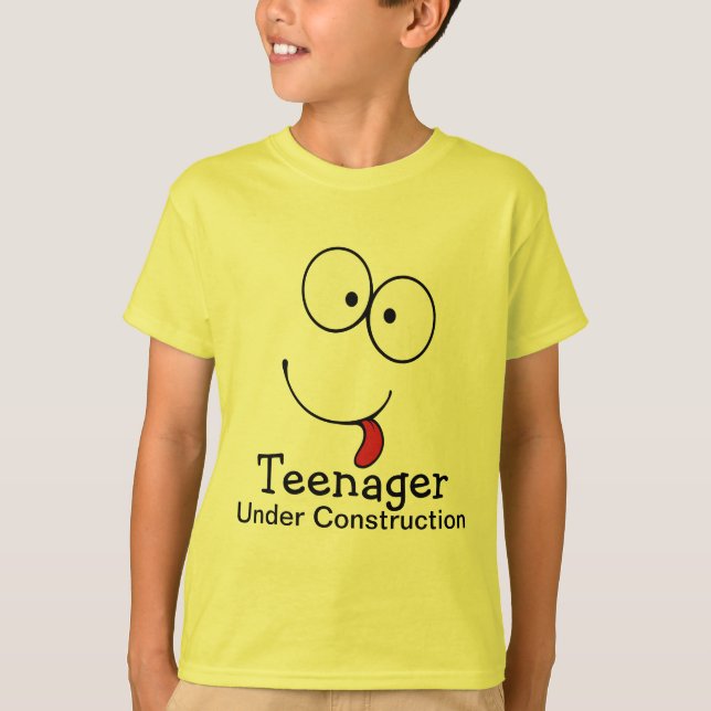 Teenager unter Bauherrschaft T-Shirt (Vorderseite)