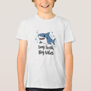 Teenager-Zähne große Schwänze Tri-Blend Shirt