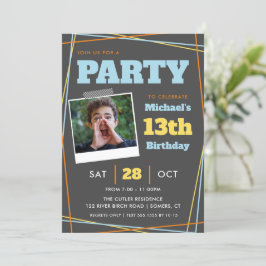 Teenager zum Geburtstag, 13. oder jedes Alter, meh Einladung