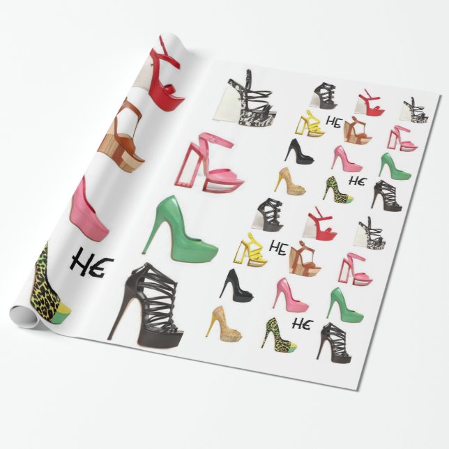 Teenagers Schuhgeburtspackpapier für ihre Mutter Geschenkpapier (Ungerollt)