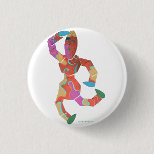 Teenie Bürstenentwurf Button