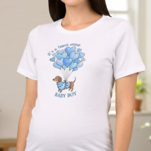 Teenie Weenie Baby Boy Dachshund Geschlechtsenthül Tri-Blend Shirt