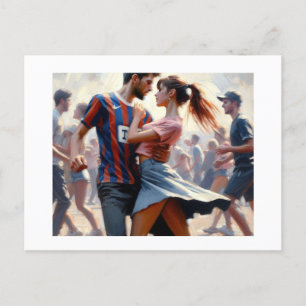 Teens Dancing, Postkarte
