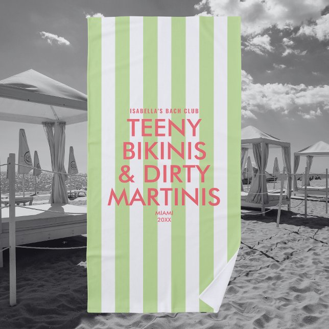 Teeny Bikinis & Dirty Martins Bach Club Strandtuch (Von Creator hochgeladen)
