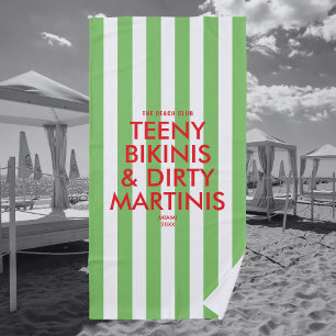 Teeny Bikinis & Dirty Martins Der Bach Club Strandtuch