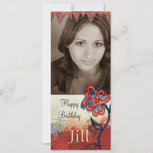 Teeny-Foto laden Einladung (Vorderseite)