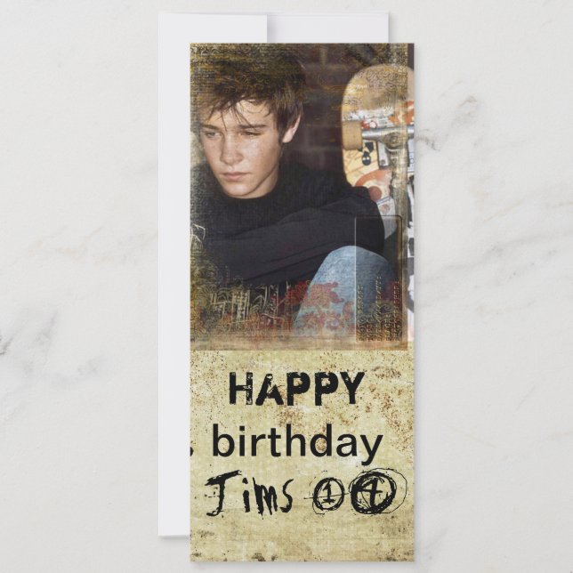 Teeny-Foto laden Einladung (Vorderseite)