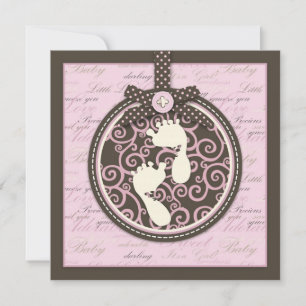 Teeny Toes PNK Einladung Platz