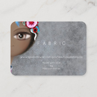 Teeny Weeny Afro  Huge eyes black Sweet Art  Telefonnummerkarte