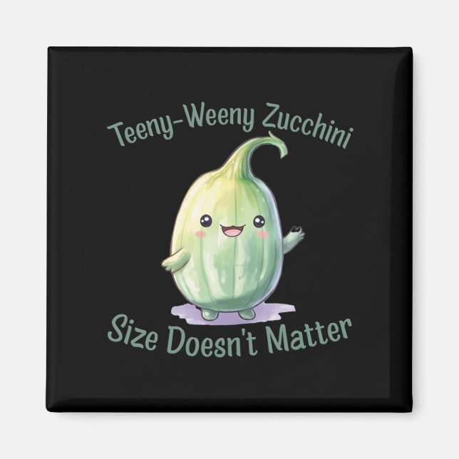 Teeny-weeny Zucchini Magnet (Vorne)