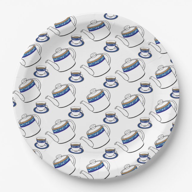 Teepapierplatten Pappteller (Vorderseite)