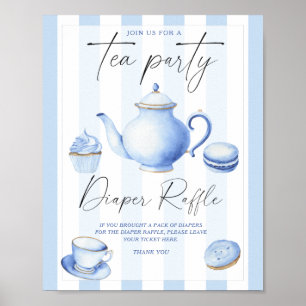 Teeparty-Baby-Shower-Windeltombola Poster
