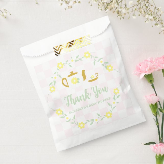 Teeparty-Blumen-Baby-Party Geschenktütchen (Versiegelt)