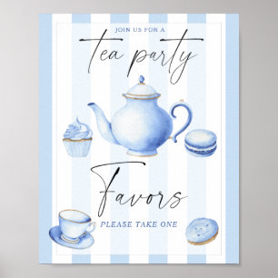 Teeparty Jungen Babyparty Geschenke Poster