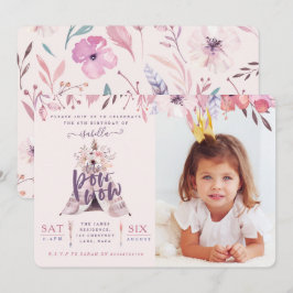 Teepe Geburtstag Foto Party einladen. Einladung