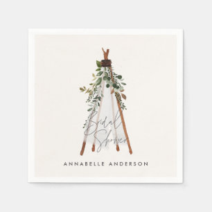 Teepee moderne bohemianische Garten aus Blättern s Serviette