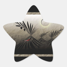 Teepee Village Stern-Aufkleber