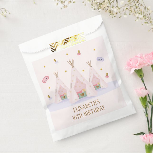 Teepee Wellness-Center Birthday Party Geschenktütchen (Versiegelt)