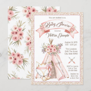 TeePeefox-Babyparty-Einladungen Einladung