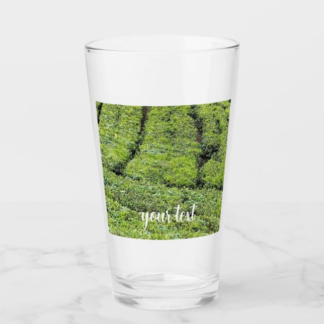 Teeplantagen von Munnar auf Glas (Vorderseite)
