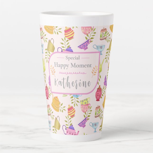 Teepots und Cups Garten rosa Milchtasse (Vorderseite)