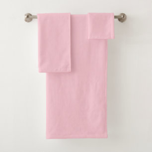 Teerosa-Pink-Einfarbige Farbe Badhandtuch Set