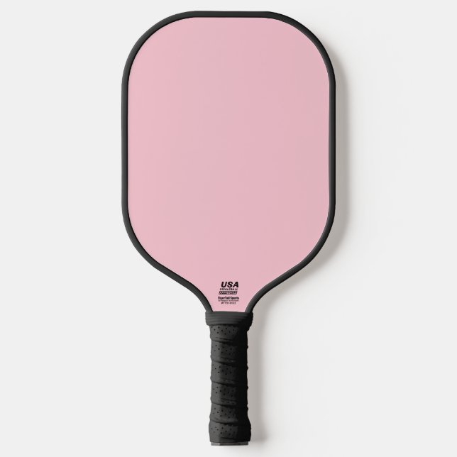 Teerosa-Rosa-Einfarbig Pickleball Schläger (Vorderseite)