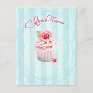 Teerosen-Cupcake-Einladungen Einladung