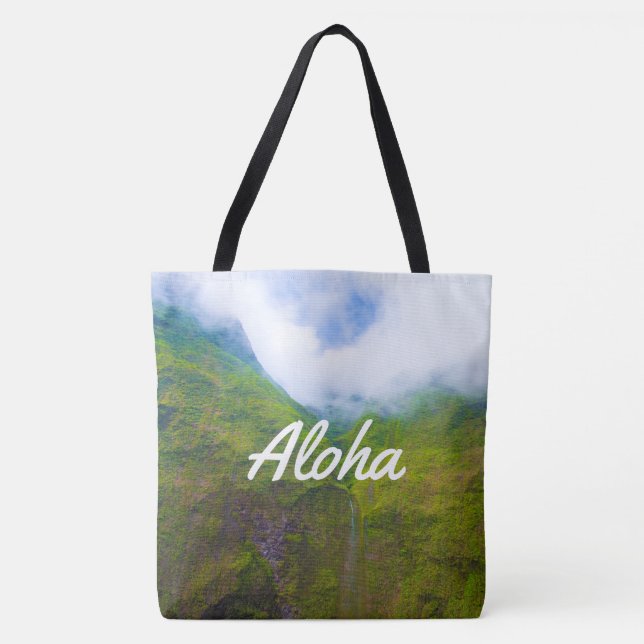 Teerwall, Monte Waialeale, Hawaiian Beach Bag (Vorderseite)