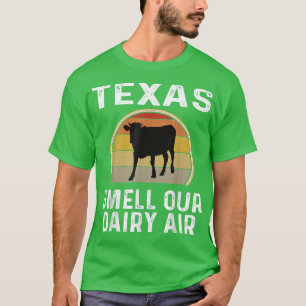 Tees Dairy Bauer Riech unsere Milchluft Retro Kuh