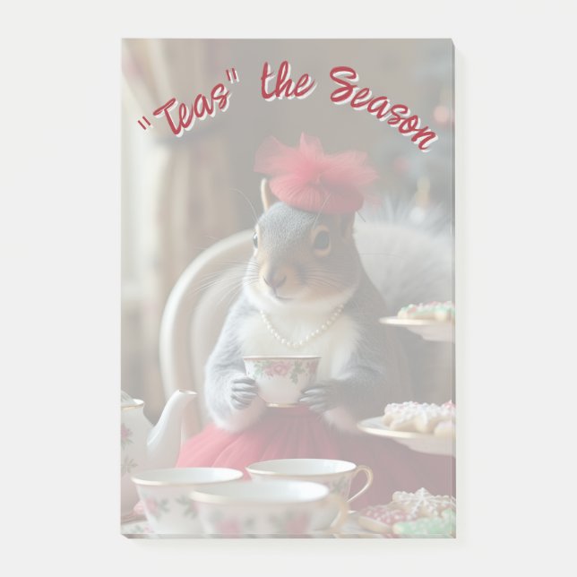 "Tees" Die Jahreszeit Post-it Klebezettel (Vorderseite)