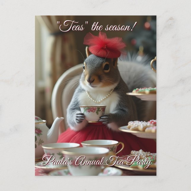 "Tees" - Einladung zur Saison Postkarte (Vorderseite)