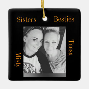 Teesa und Misty Schwestern Keramikornament