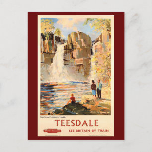 Teesdale, England, Urlaubsreise Postkarte