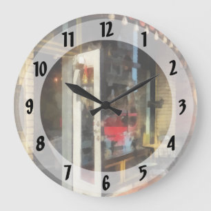 Teestube in SoNo Norwalk, CT Große Wanduhr