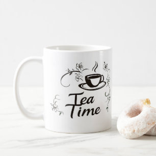 Teestunde zarte Blumen Kaffeetasse