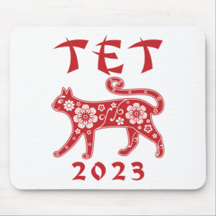 Teet 2023 Vietnamese New Year of the Cat Mousepad