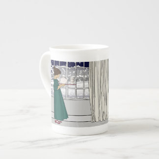 Teetasse aus Bone China 'Tee im Schneesturm' Prozellantasse