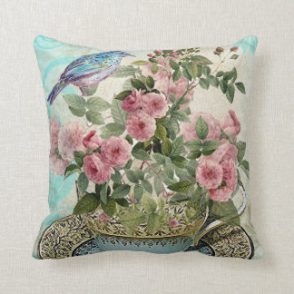 Teetasse Blume Kissen