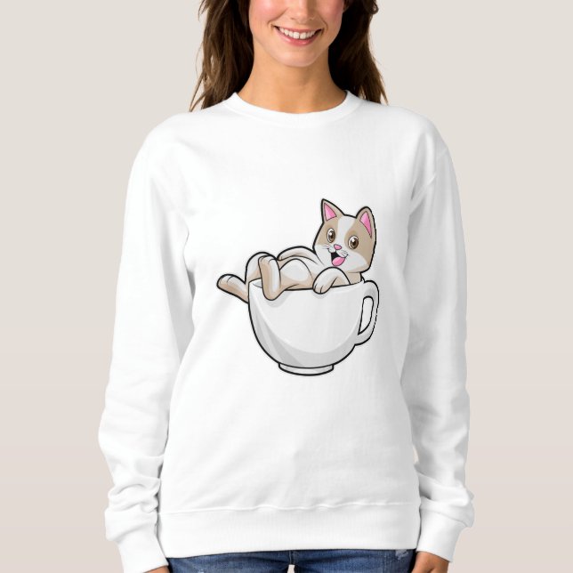 Teetasse Sweatshirt (Vorderseite)