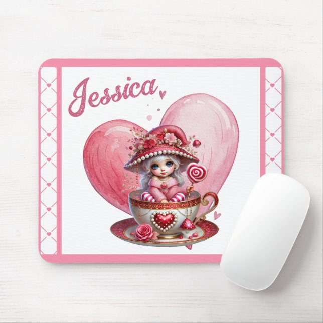Teetassen-Schmuckstücke Mousepad (Mit Mouse)