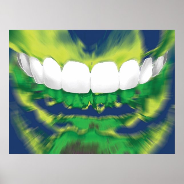 Teeth Design Zahnarzt Orthodontist Poster (Vorne)