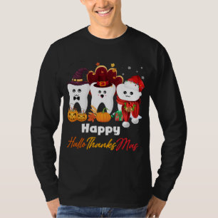 Teeth HalloDankeMas Halloween Erntedank Christ T-Shirt