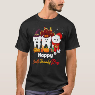 Teeth HalloDankeMas Halloween Erntedank Christ T-Shirt