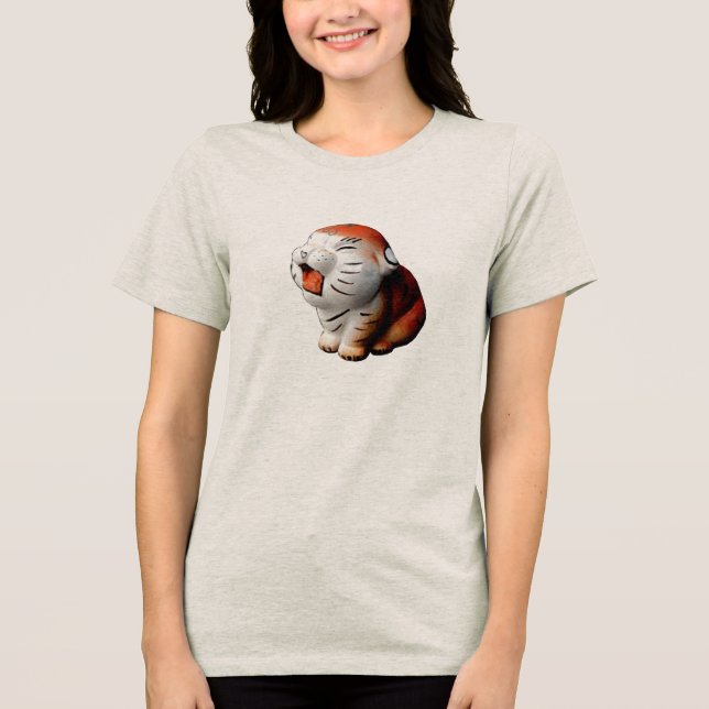 Teetier-Tiger Tri-Blend Shirt (Vorderseite)