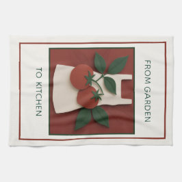 Teetuch aus Tomaten/Koch, geerntet Geschirrtuch