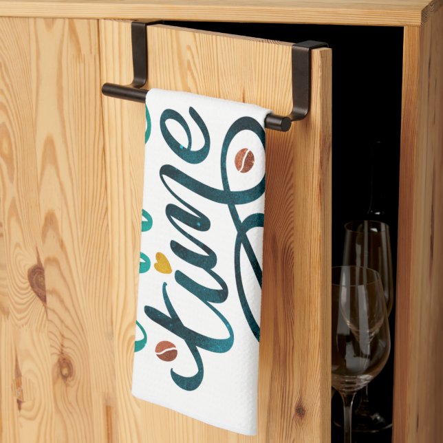 Teetuch mit Kaffeezeit Geschirrtuch (Drittel gefaltet)